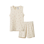 SINGLET PYJAMA SET POINTELLE | Posey Blossom Print-Web-front