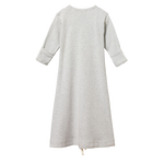 SLEEPING GOWN | Grey Marl Stripe-Web-front