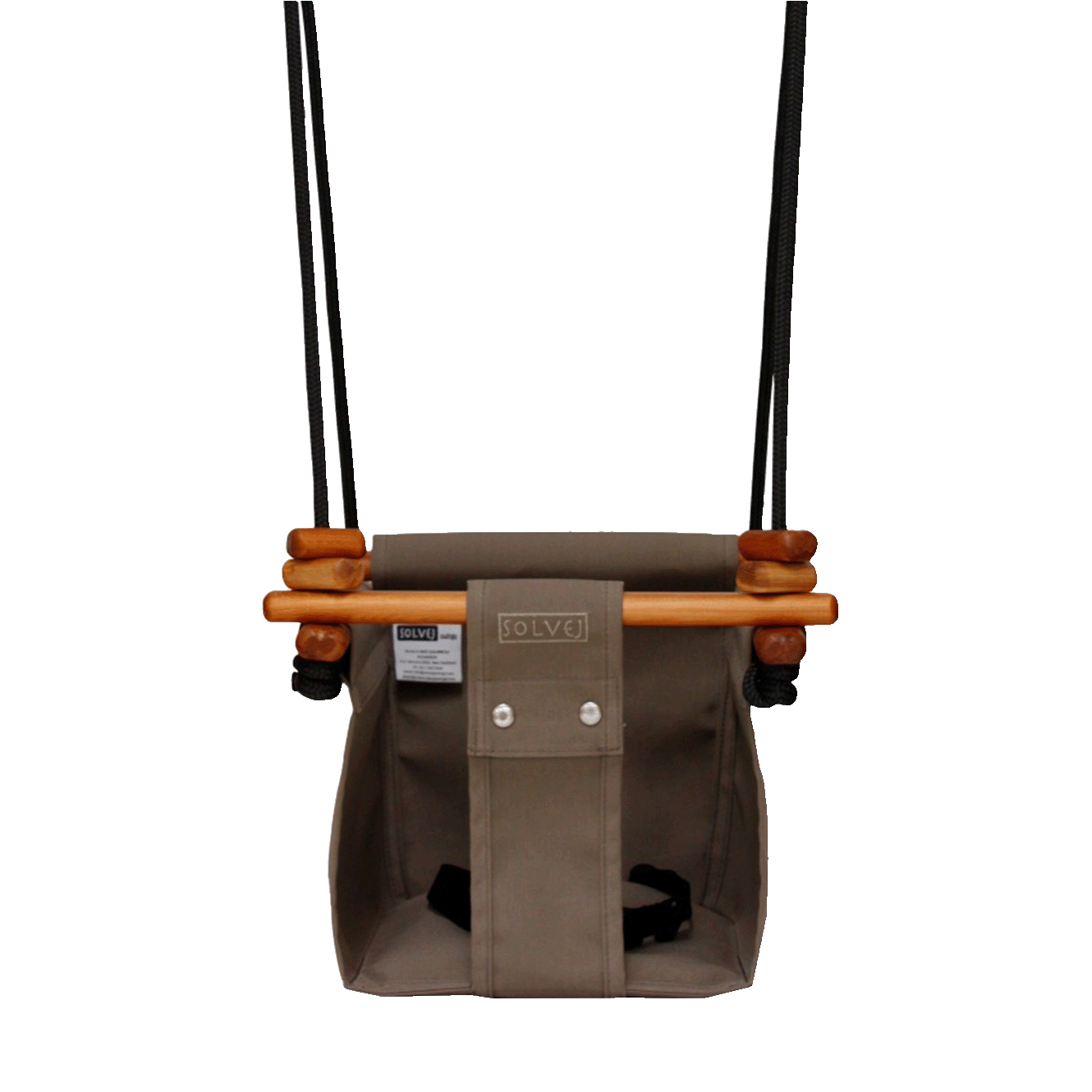 SOLVEJ BABY TODDLER SWING | Classic Taupe-Web-front