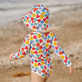 SPLASH SUNHAT | Painted Delphine Print-Extra Img - 1