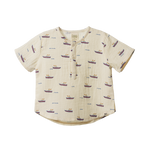 SS CARAVAN SHIRT MUSLIN | Row Boats Print-Web-front