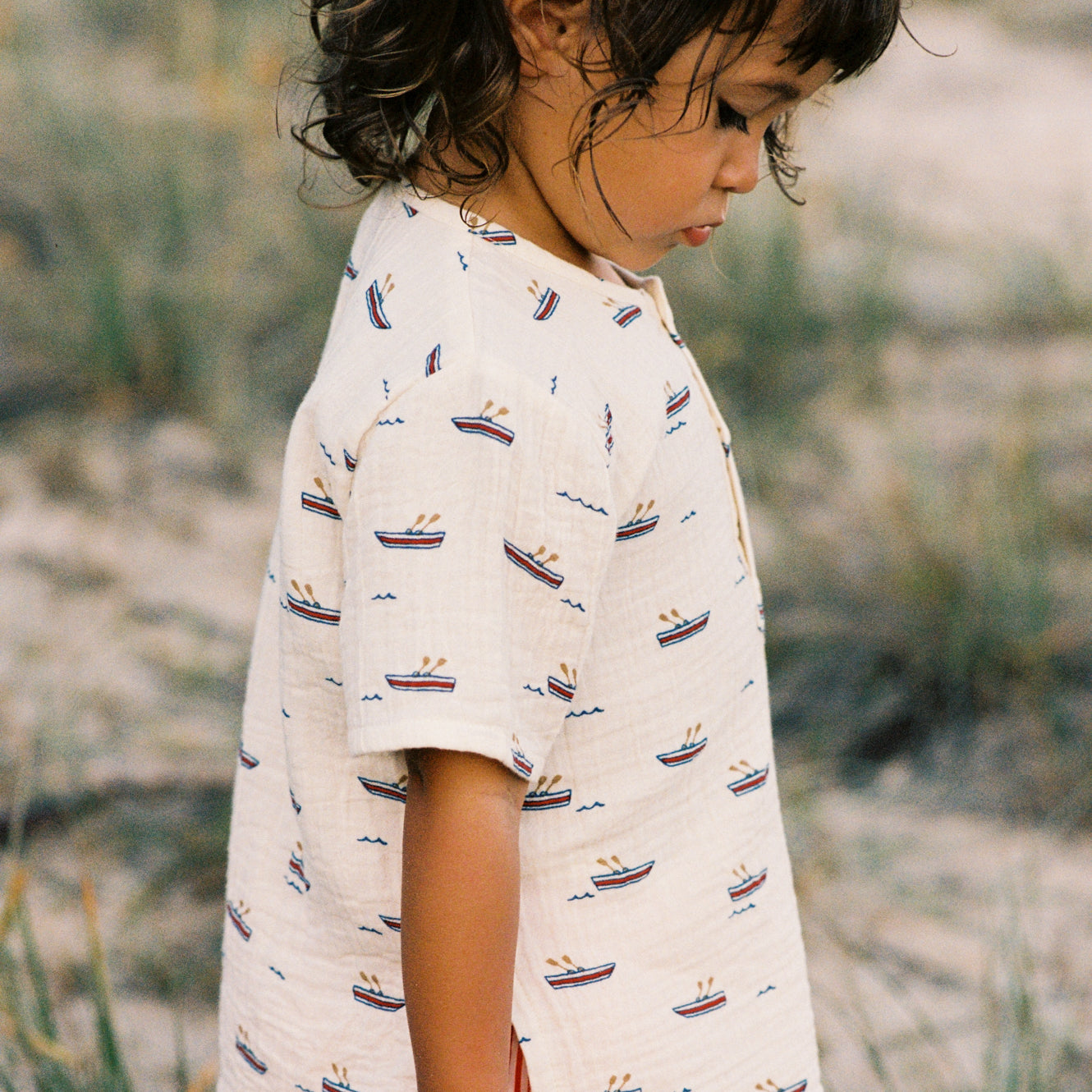 SS CARAVAN SHIRT MUSLIN | Row Boats Print-Web-hover