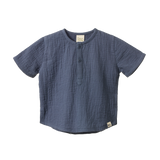 SS CARAVAN SHIRT MUSLIN | Vintage Indigo-Web-front