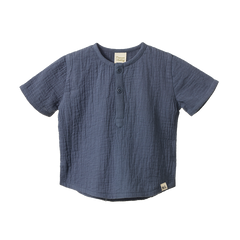SS CARAVAN SHIRT MUSLIN | Vintage Indigo-Web-front