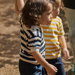 STEVIE POLO | Navy Bold Stripe-Extra Img - 3