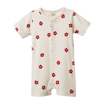SUMMER SLEEPY SUIT | Flora Red Print-Web-front