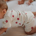 SUMMER SLEEPY SUIT | Flora Red Print-Web-hover