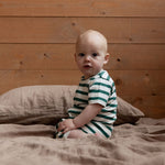 SUMMER SLEEPY SUIT | Peppermint Holiday Stripe-Extra Img - 1