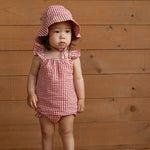 SUNHAT | Red Gingham-Extra Img - 1