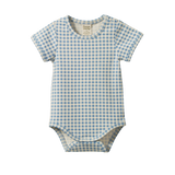 STRETCH JERSEY S/S BODYSUIT | Blue Gingham-Web-front