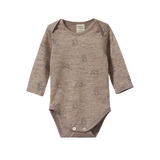 MER ESS L/S BODYSUIT | Bramble Burrow Print Merino-Web-front