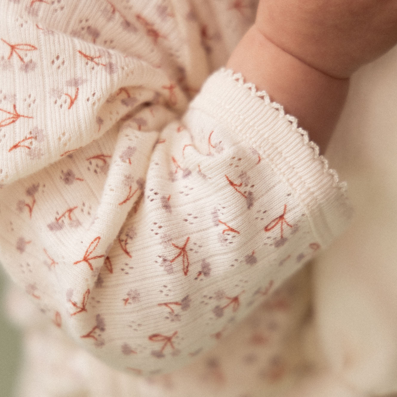 L/S BODYSUIT POINTELLE | Dandelion Print-Web-hover