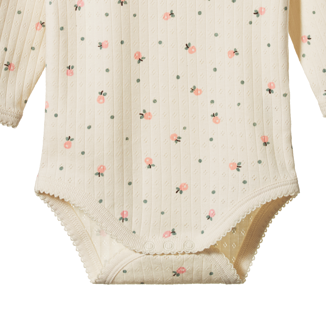 L/S BODYSUIT POINTELLE | Posey Blossom Print-Extra Img - 1