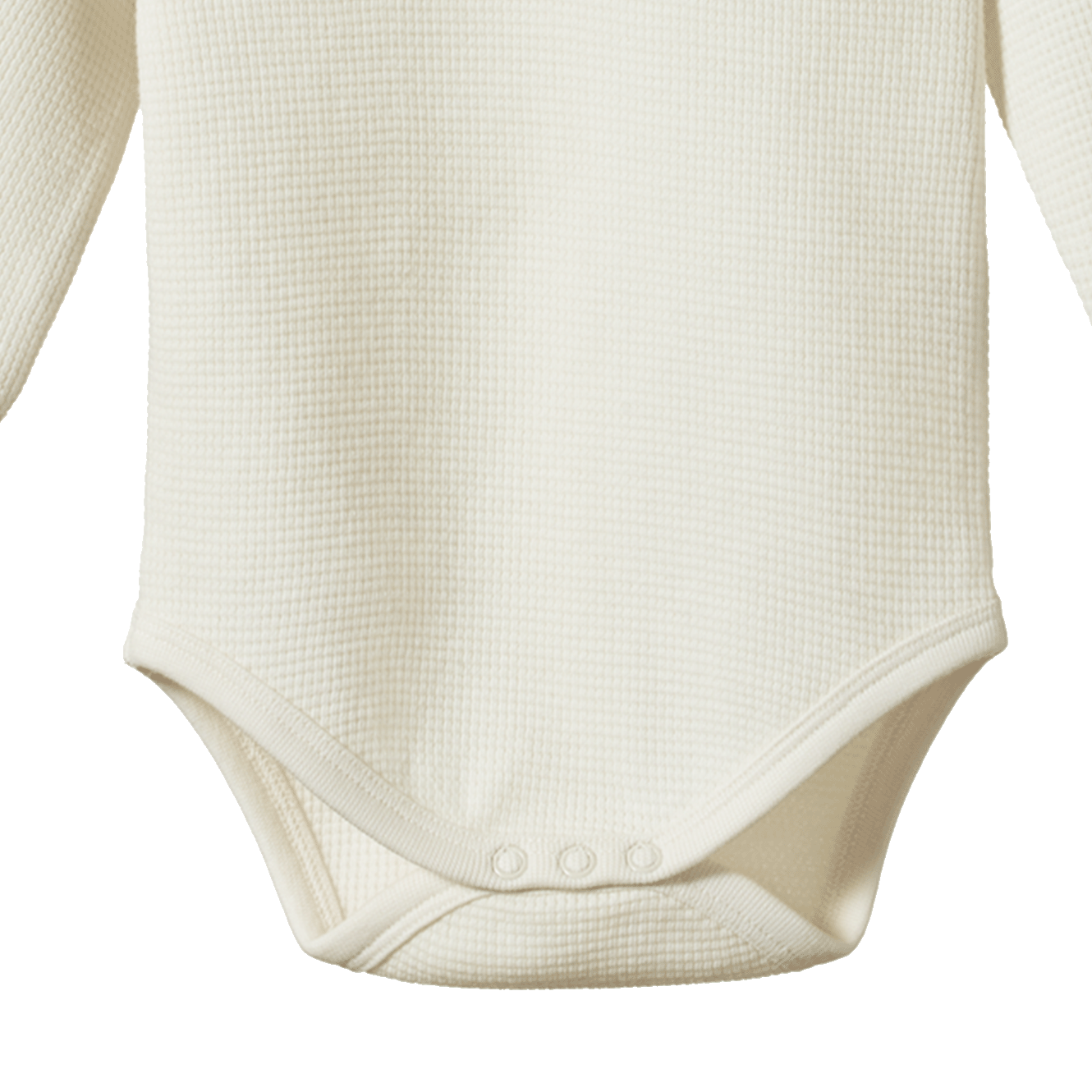 HENLEY L/S BODYSUIT WAFFLE | Natural-Extra Img - 1