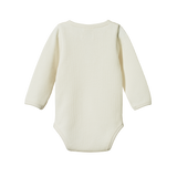 HENLEY L/S BODYSUIT WAFFLE | Natural-Extra Img - 2
