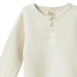 HENLEY L/S BODYSUIT WAFFLE | Natural-Web-hover
