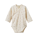 L/S KIMONO BODYSUIT POINTELLE | Posey Blossom Print-Web-front