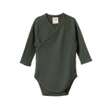 MER ESS L/S KIMONO BODYSUIT POINTELLE | Thyme-Web-front