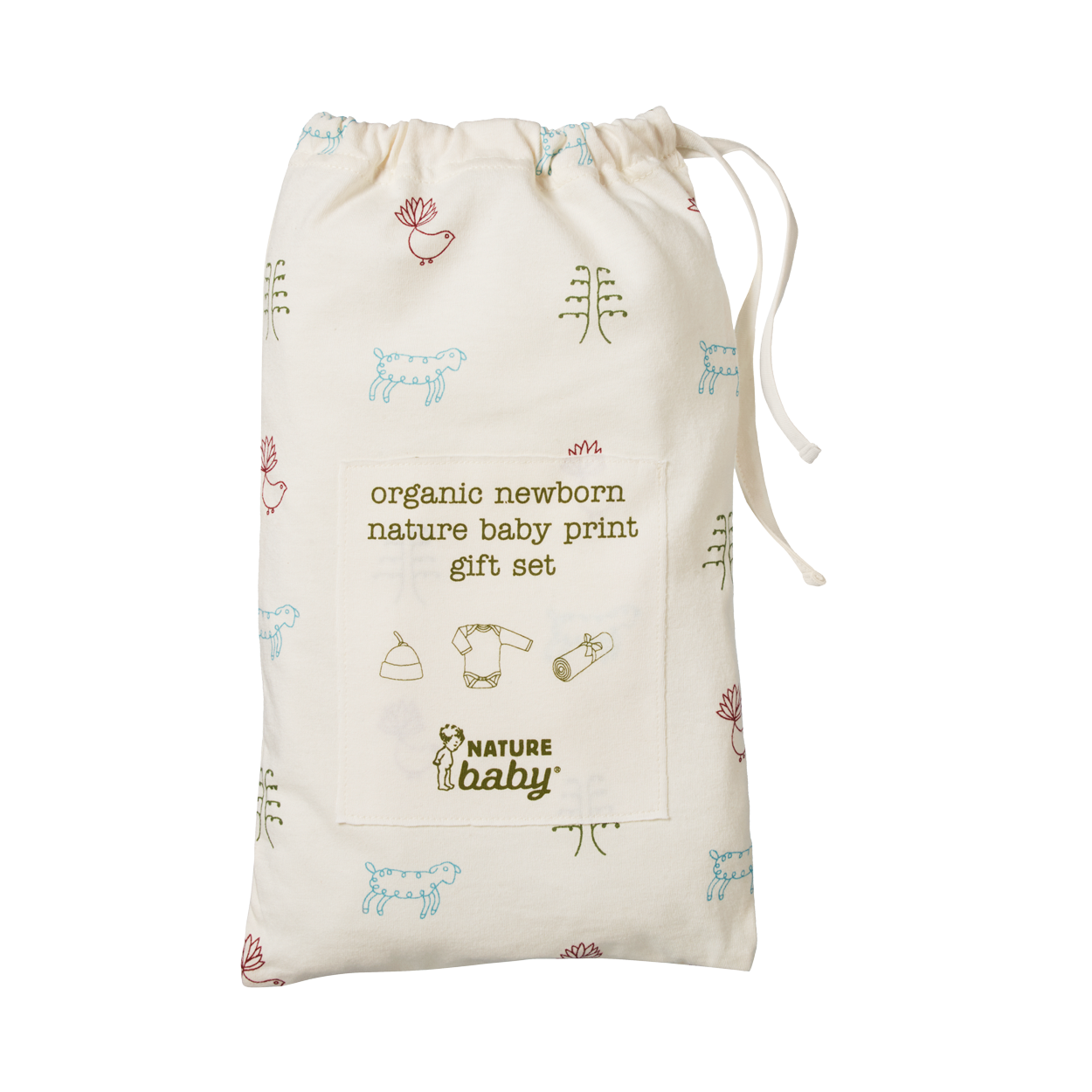 L/S ORGANIC NEWBORN GIFT SET | Nature Baby Print-Web-hover