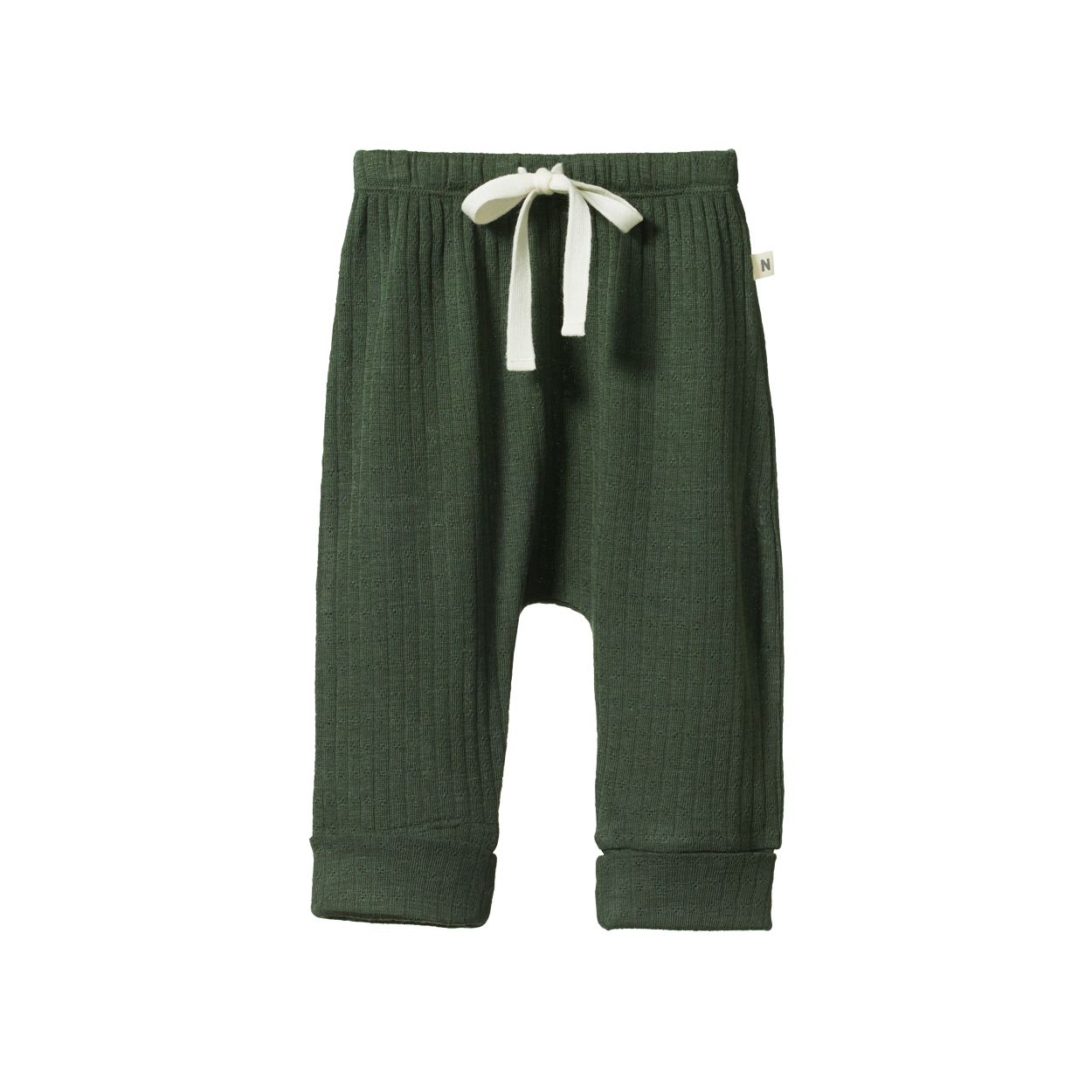MER ESS D/S PANTS POINTELLE | Thyme-Web-front