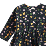 L/S TWIRL DRESS | Navy Pollyanna Print-Extra Img - 3