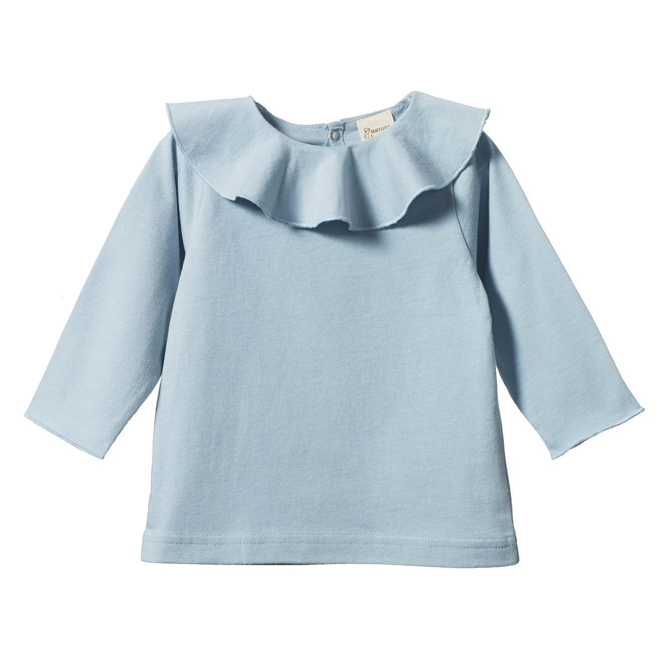 TATE RUFFLE TOP | Celestial Blue-Web-front