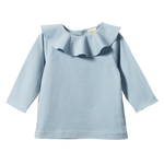 TATE RUFFLE TOP | Celestial Blue-Web-front