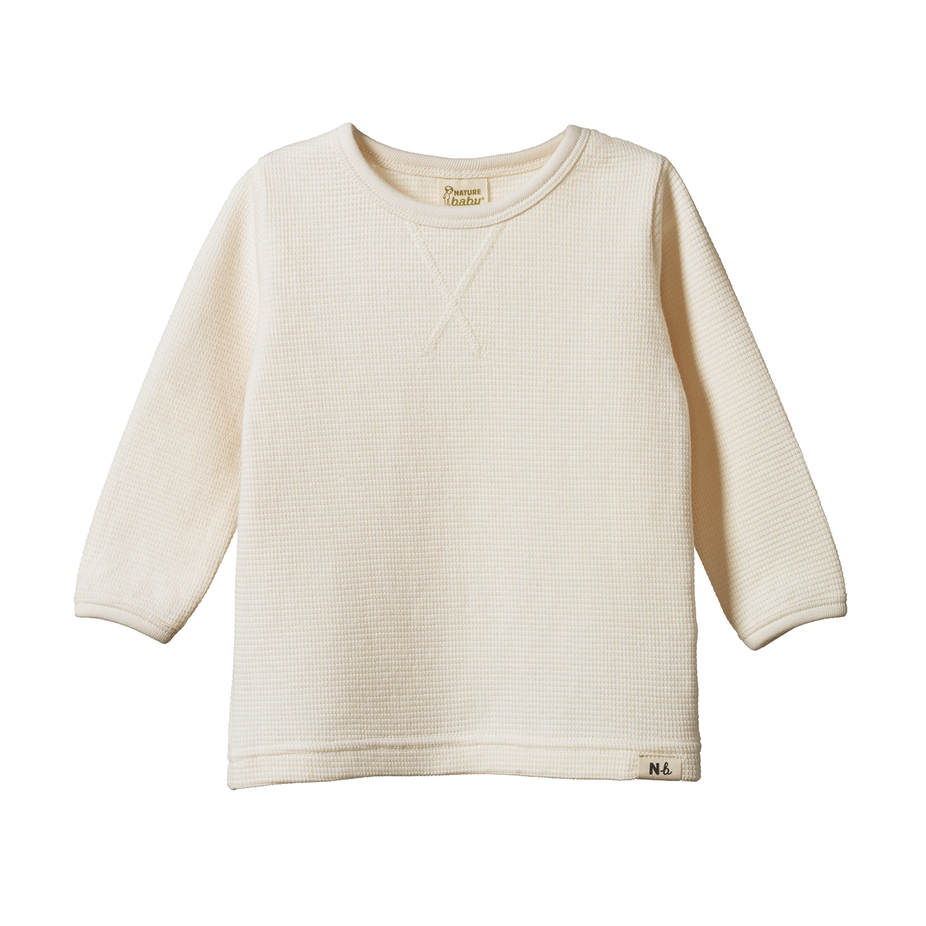 WAFFLE TEE | Natural-Web-front