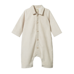 WALTER ROMPER CORD | Ecru-Web-front