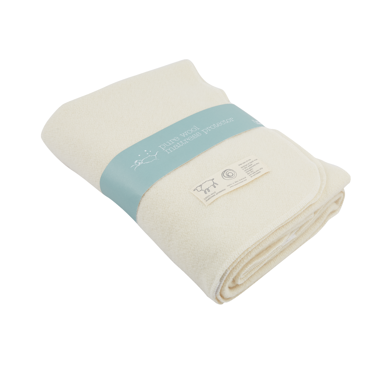 WOOL MATTRESS COVER | Natural-Web-front