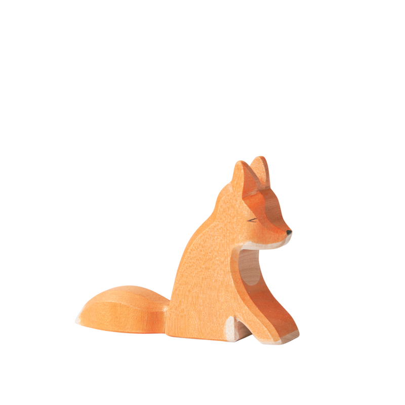 Buy Wooden Sitting Fox Online in New Zealand Nature baby