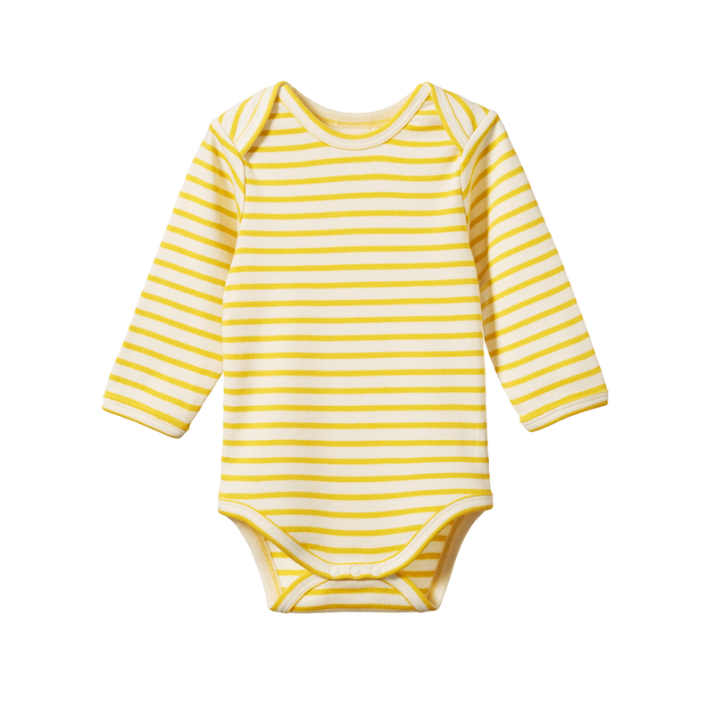 Buy Cotton Long Sleeve Bodysuit Online in New Zealand Nature baby